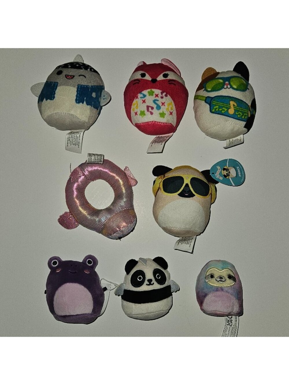 8 Squishmallows Mini Plush Toy Lot McDonalds Gordon Cam Squishville Fifi Patrick